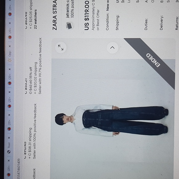 Zara Pants - Zara strapless denim jumpsuit